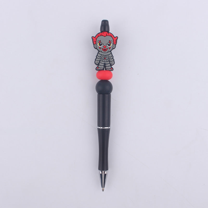 Wholesale  Halloween Pumpkin spider silicone  beaded pen