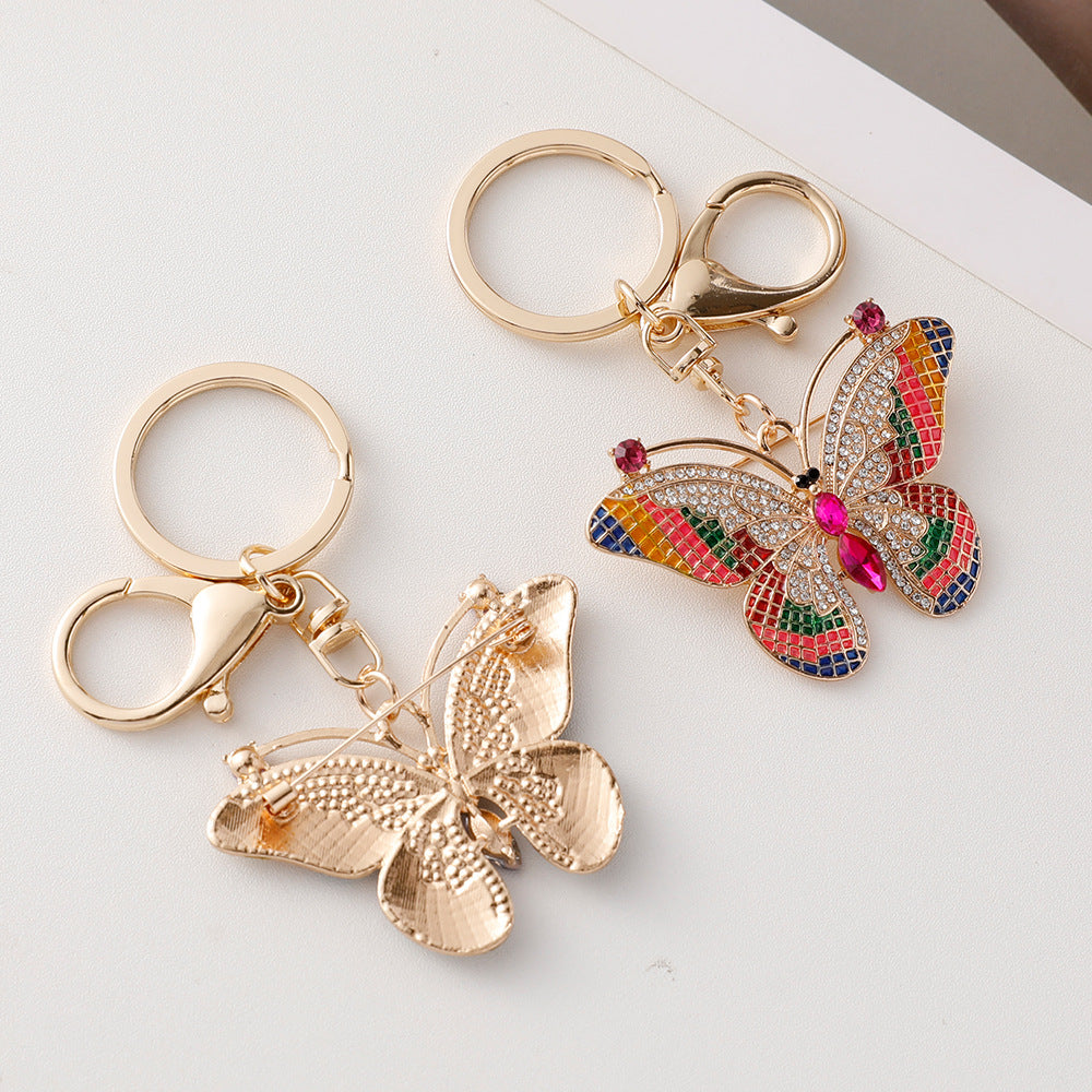 Wholesale Colored Butterfly Alloy Keychains ACC-KC-ChenHui003