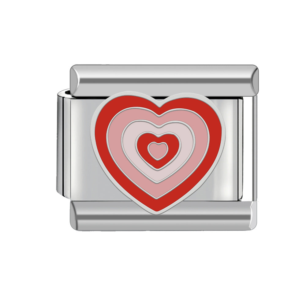 Wholesale Italian Charm Bracelet 9mm DIY Splicing Cute Creative Stainless Steel Composable Bracelet