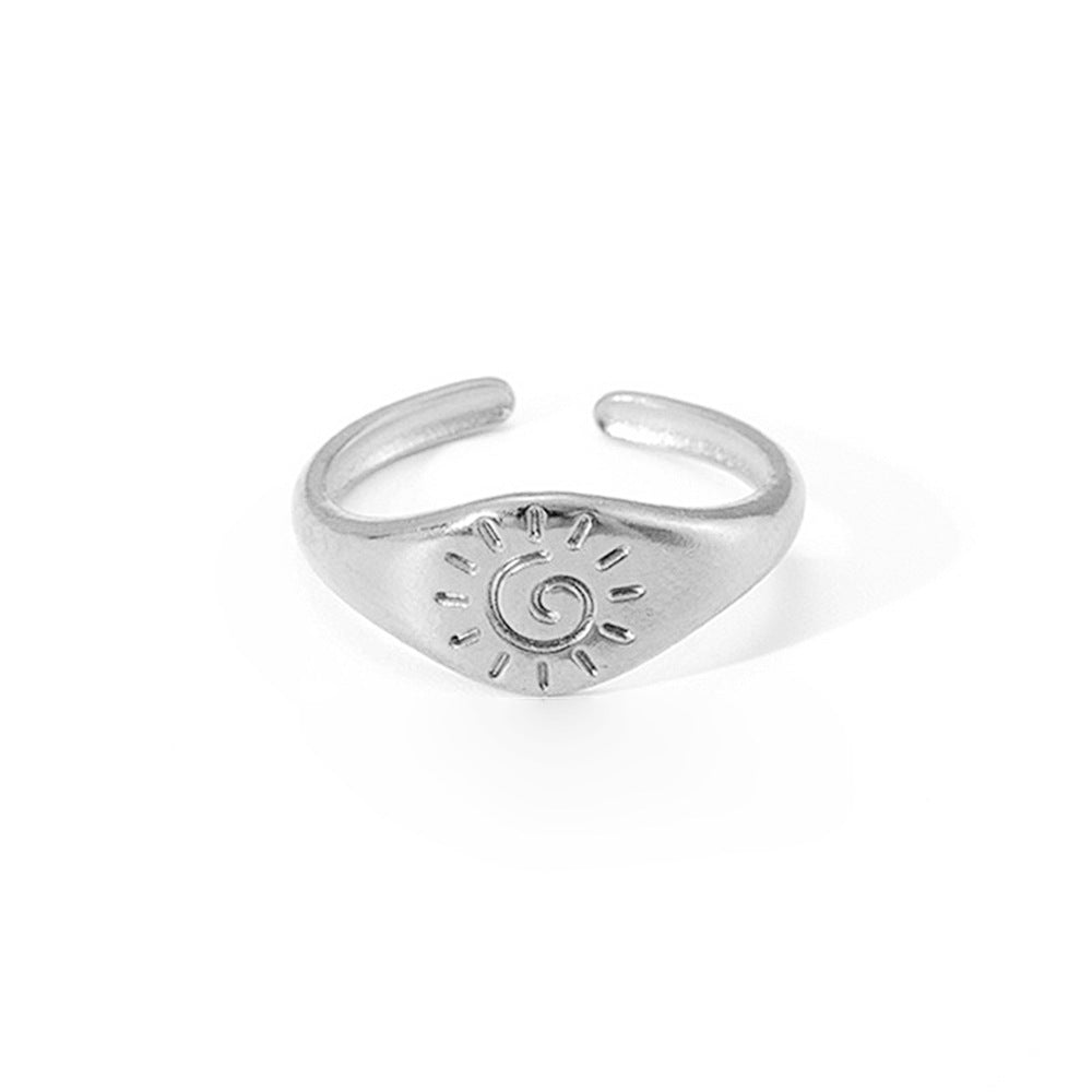 Wholesale 18K Gold Plated Stainless Steel Irregular Geometric Ring For Women Stylish Jewelry Accessory Gift