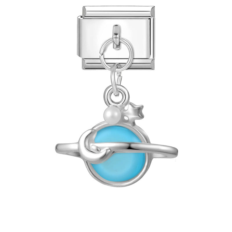 Wholesale  Italian Charm Bracelet 9mm DIY Splicing Sweet Creative Stainless Steel Composable Bracelet