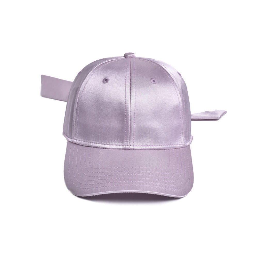 Wholesale Satin Shiny Ribbon Bow Hat Cap Baseball Cap ACC-HT-WenRan004