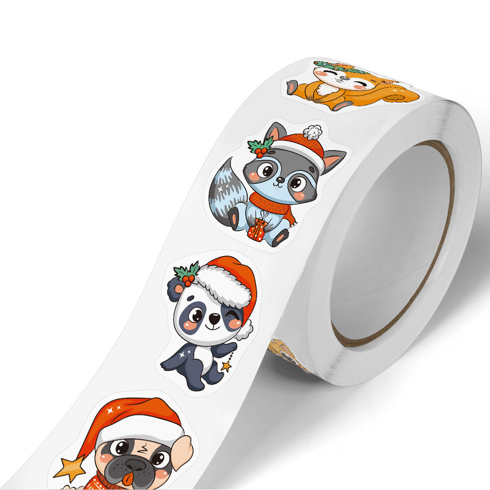 Wholesale 500pcs Special Shaped Animals Christmas Gift Decoration Stickers