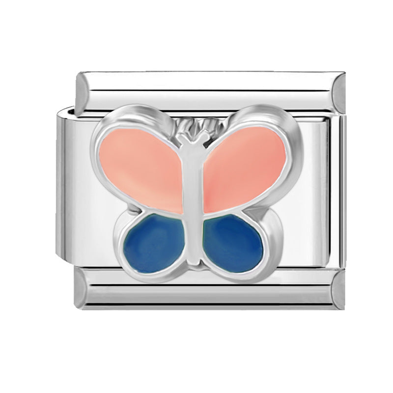 Wholesale Italian Charm Bracelet 9mm DIY Splicing Cute Creative Stainless Steel Composable Bracelet