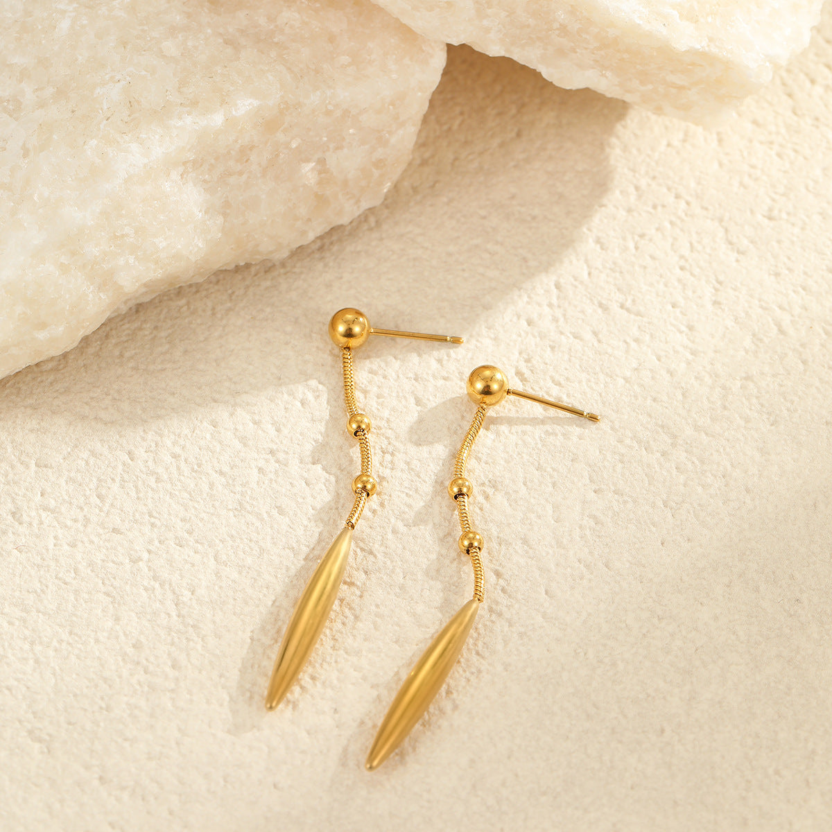 Wholesale Water Drop Earrings Stainless Steel Earrings