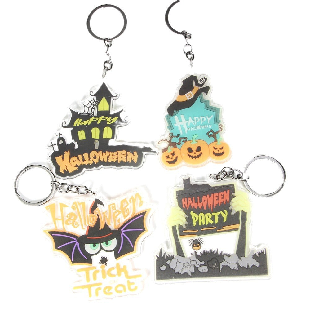 Wholesale Halloween Acrylic Tombstone Keychains ACC-KC-Shengh003