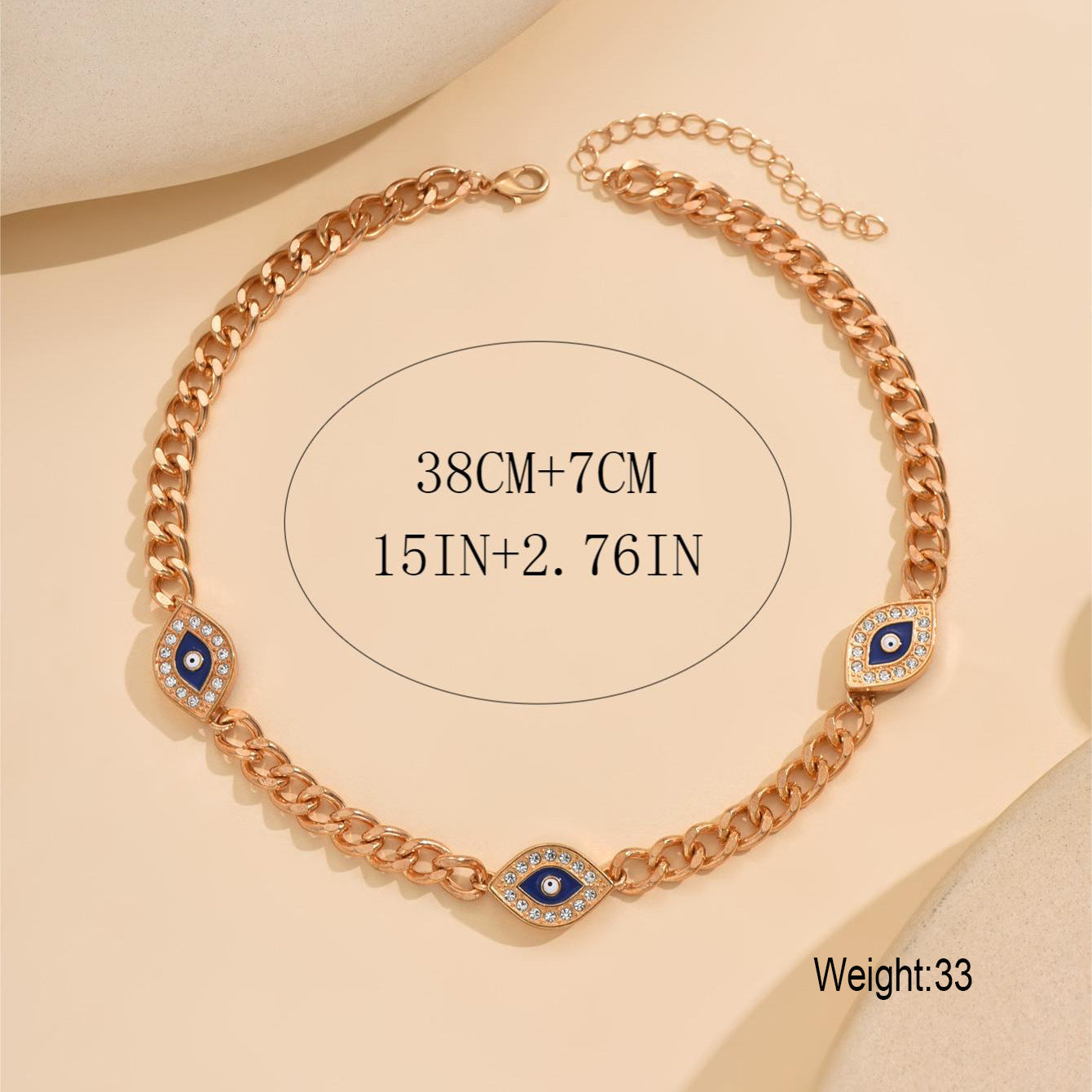 Wholesale evil eye Bohemian style  necklace