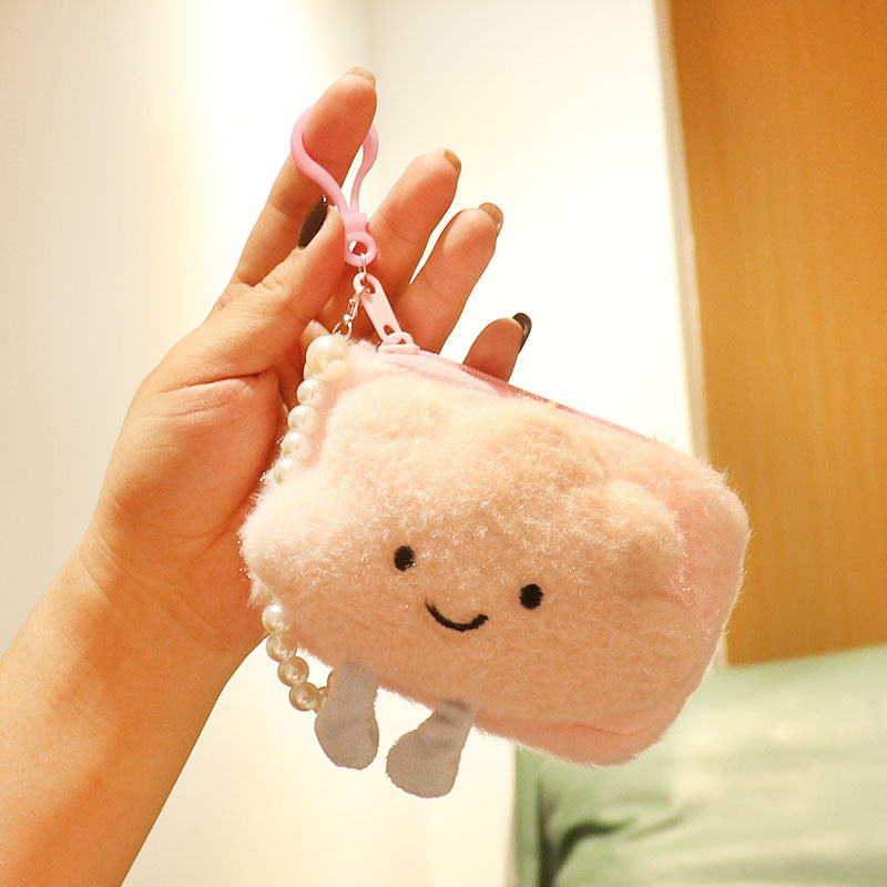Wholesale Baiyun Plush Coin Purse Keychain Keychain Wallet ACC-KC-HuoFan007
