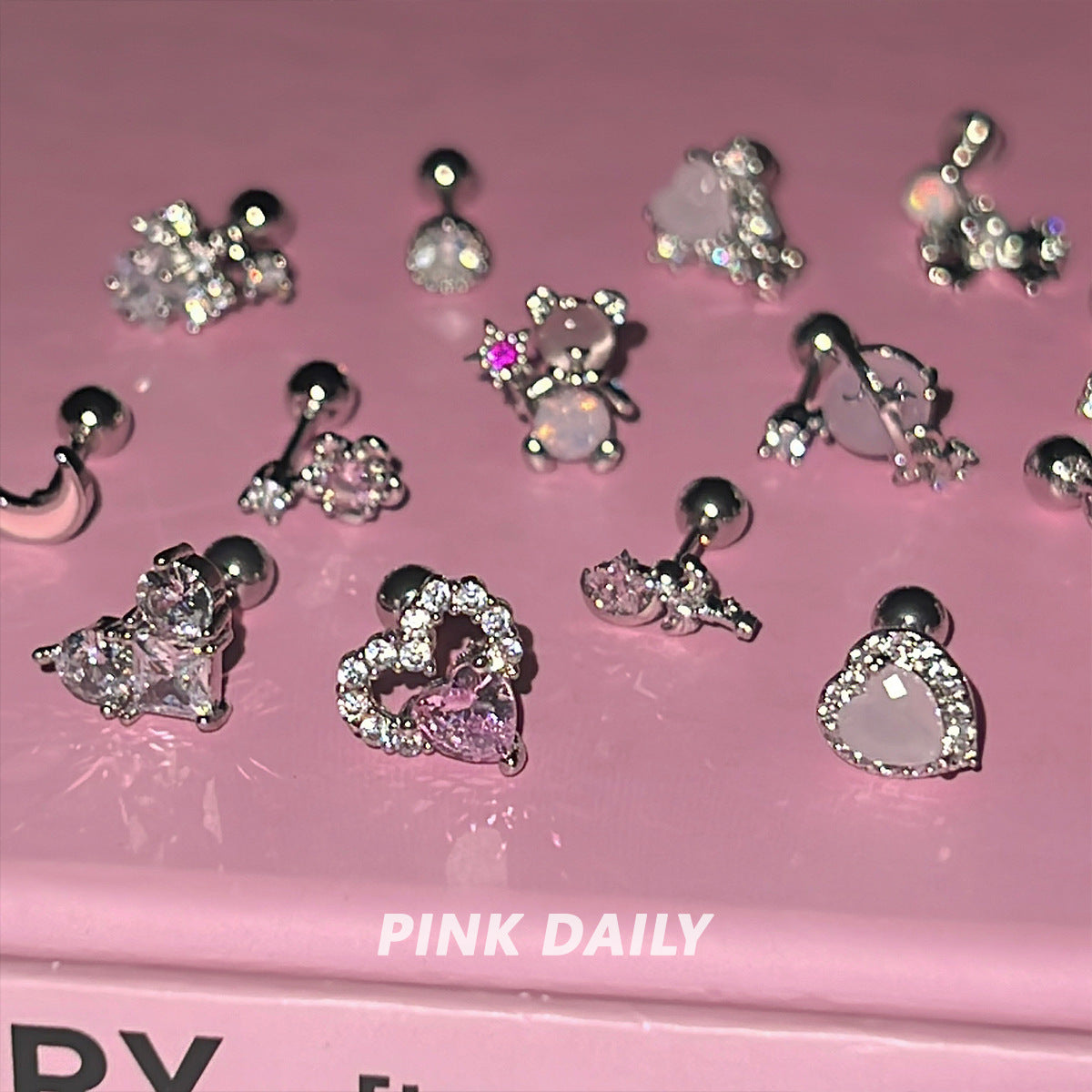 Wholesale Love Diamond Planet Titanium Steel  Earrings