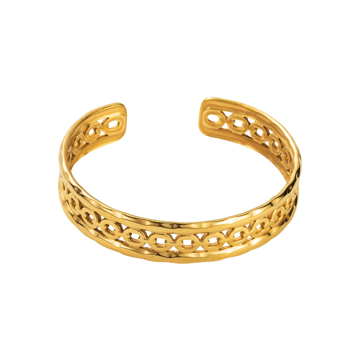 Wholesale Retro Simple Open Stainless Steel Bracelet ACC-BT-BP001