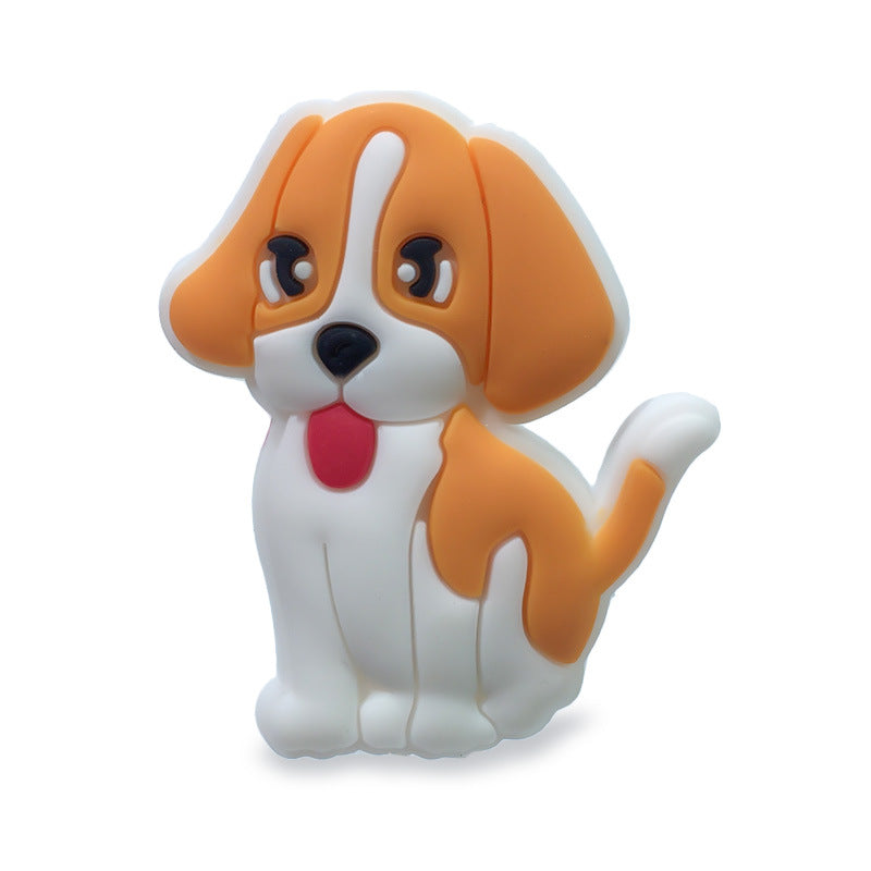 Wholesale Random 100pcs Cute Cartoon Dog PVC Soft Rubber Shoe Buckle Decoration ACC-SC-YiBang004