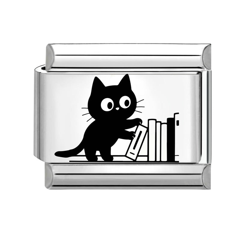 Wholesale 9mm Italian Charm Starter Bracelets DIY Cute Pet Stainless Steel Composable Bracelet