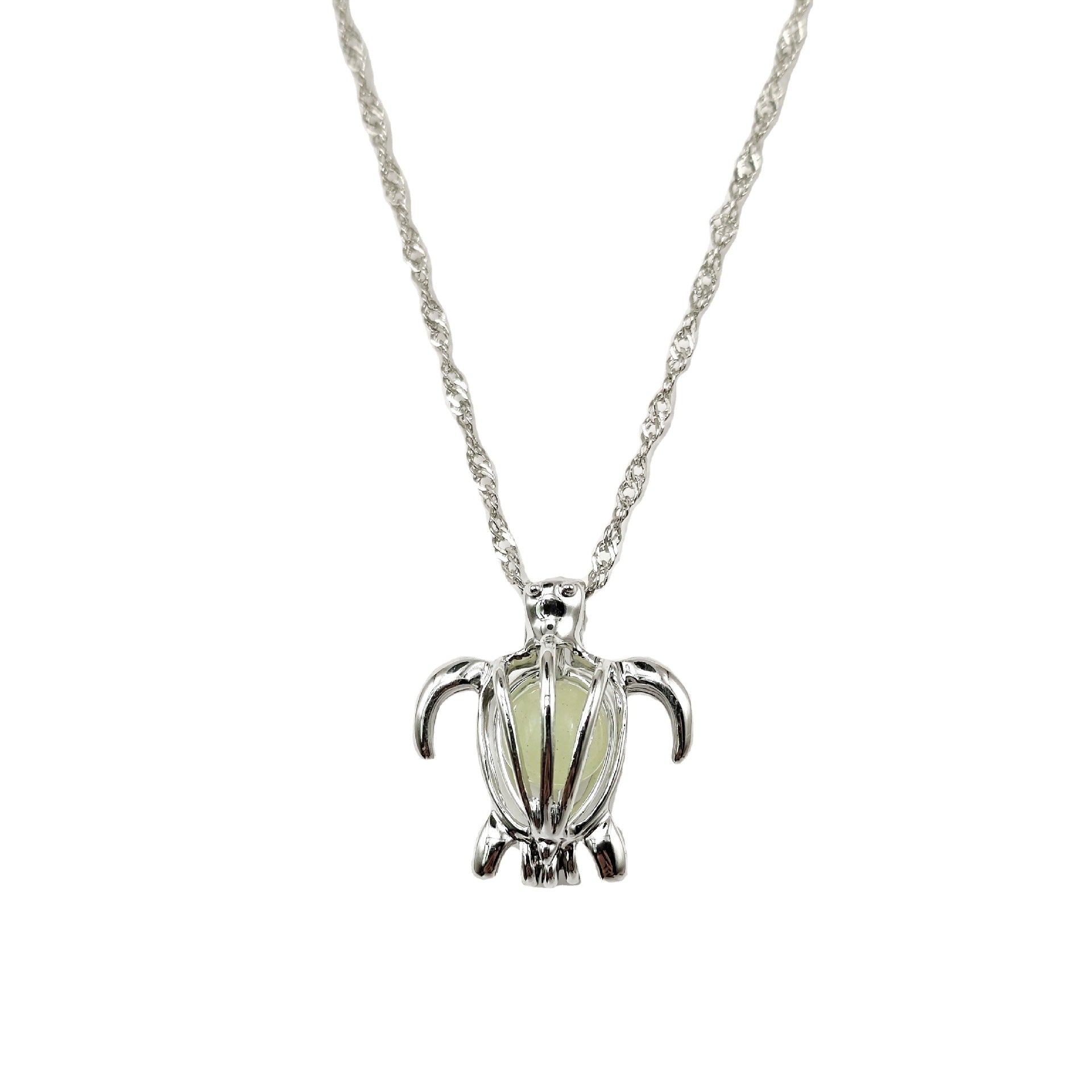 Wholesale Hollow turtle luminous necklace