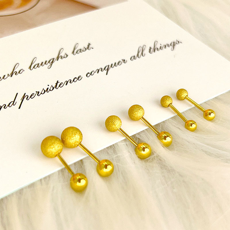 Wholesale Titanium Steel Stylish Heart  Star Screw-Back Cartilage Stud
