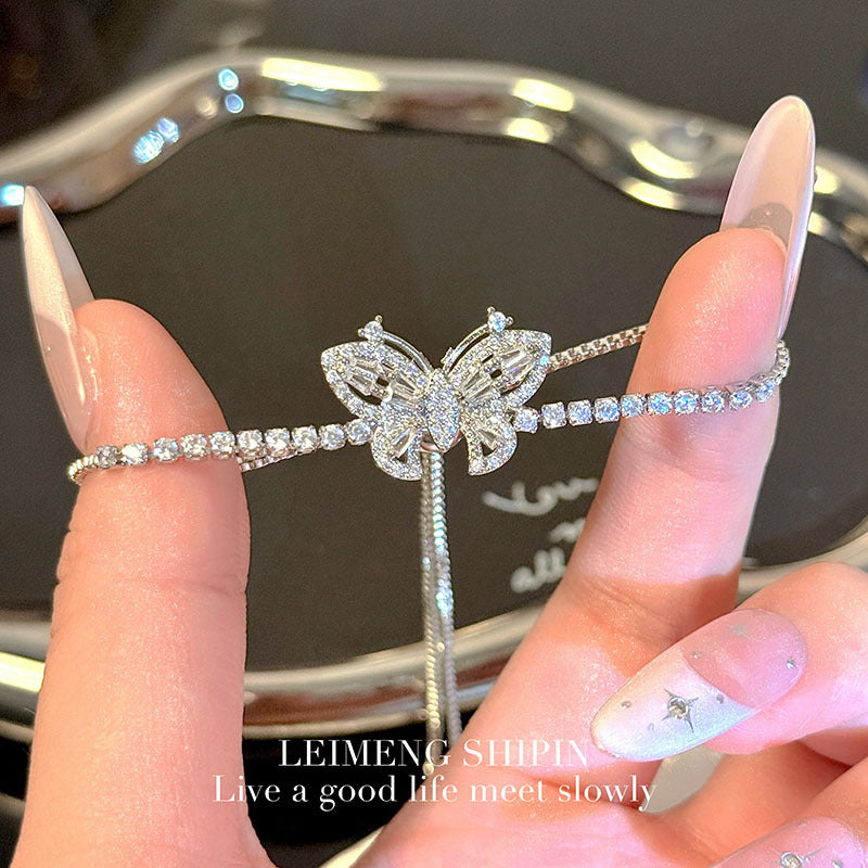 Wholesale  Butterfly Heart Zircon Bracelet