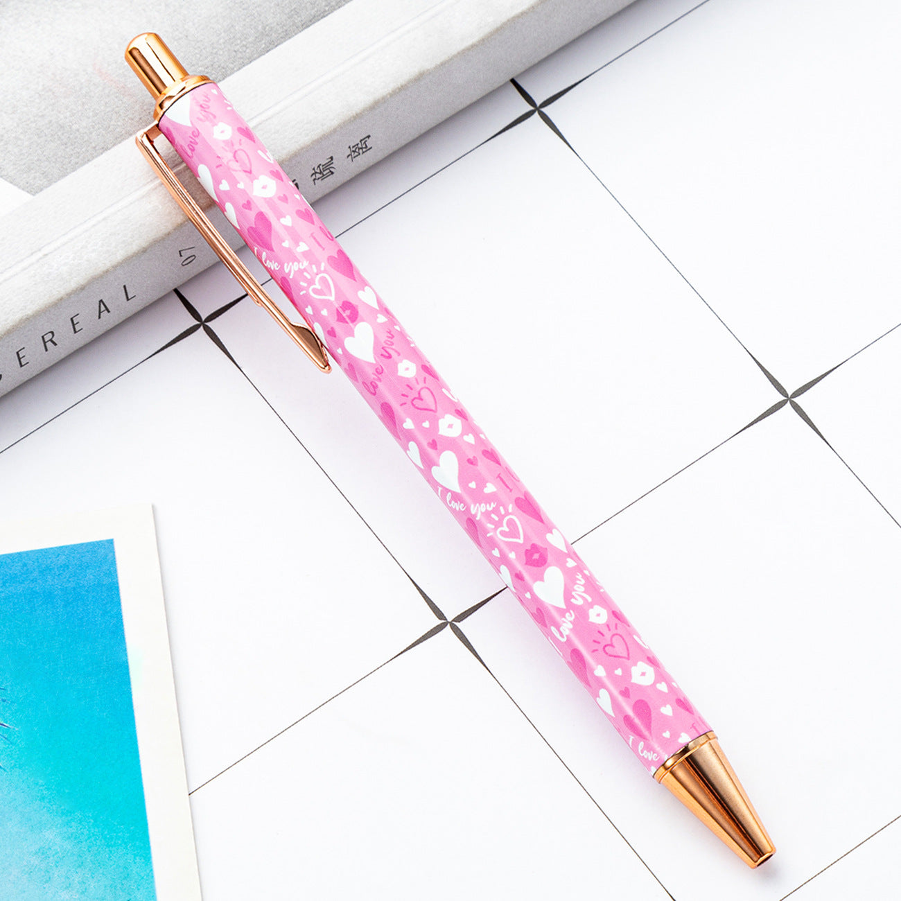 Wholesale Valentine's Day Click Pens Metal Ballpoint Pens ACC-PN-HuaH054