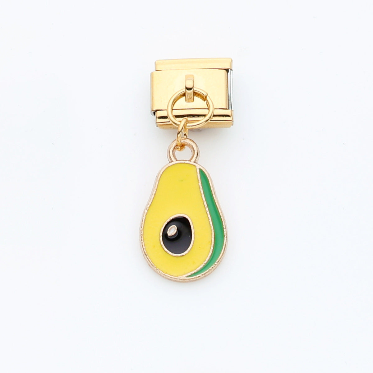 Wholesale 10pcs Italian Charm Bracelet 9mm DIY Splicing Cute Fruit Pendant Stainless Steel Composable Bracelet