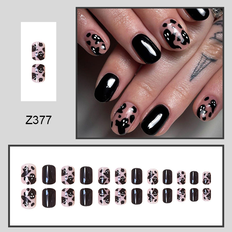 Wholesale 24 Pieces/box Halloween Press-on Nails Kits Nail Stickers ACC-NS-FengLi017
