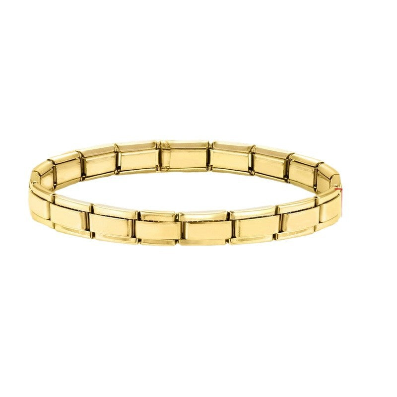 Wholesale Italian Charm Bracelet 5mm / 7mm DIY Splicing Cute Creative Stainless Steel Composable Bracelet