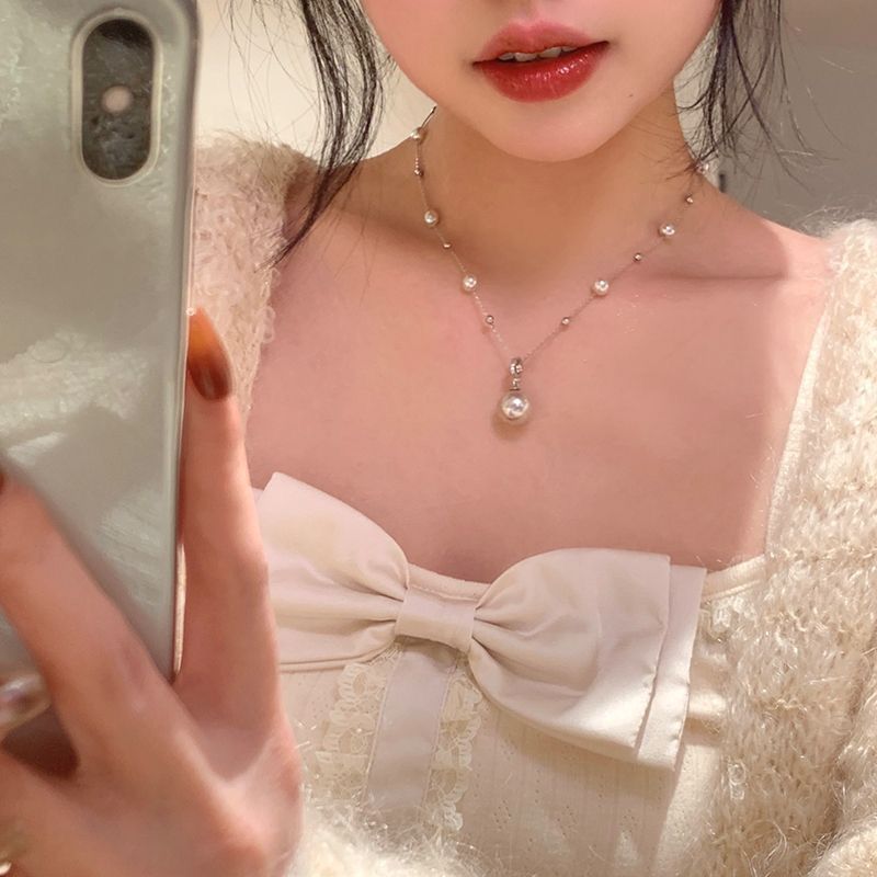 Wholesale Gypsophila Manta Rose Pearl Necklace