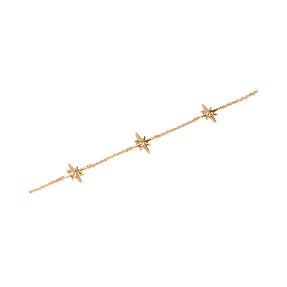 Wholesale 14K Gold Plated 925 Sterling Silver Star Bracelet For Women Stylish Everyday Jewelry Accessory Boutique Resale Gift