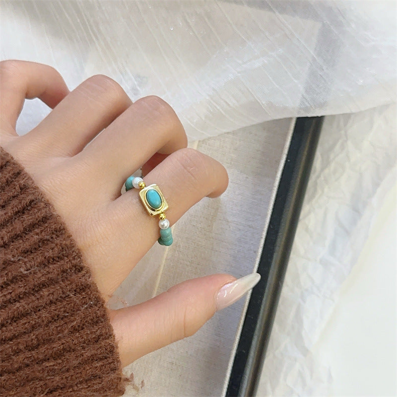 Wholesale Turquoise Beaded Ring