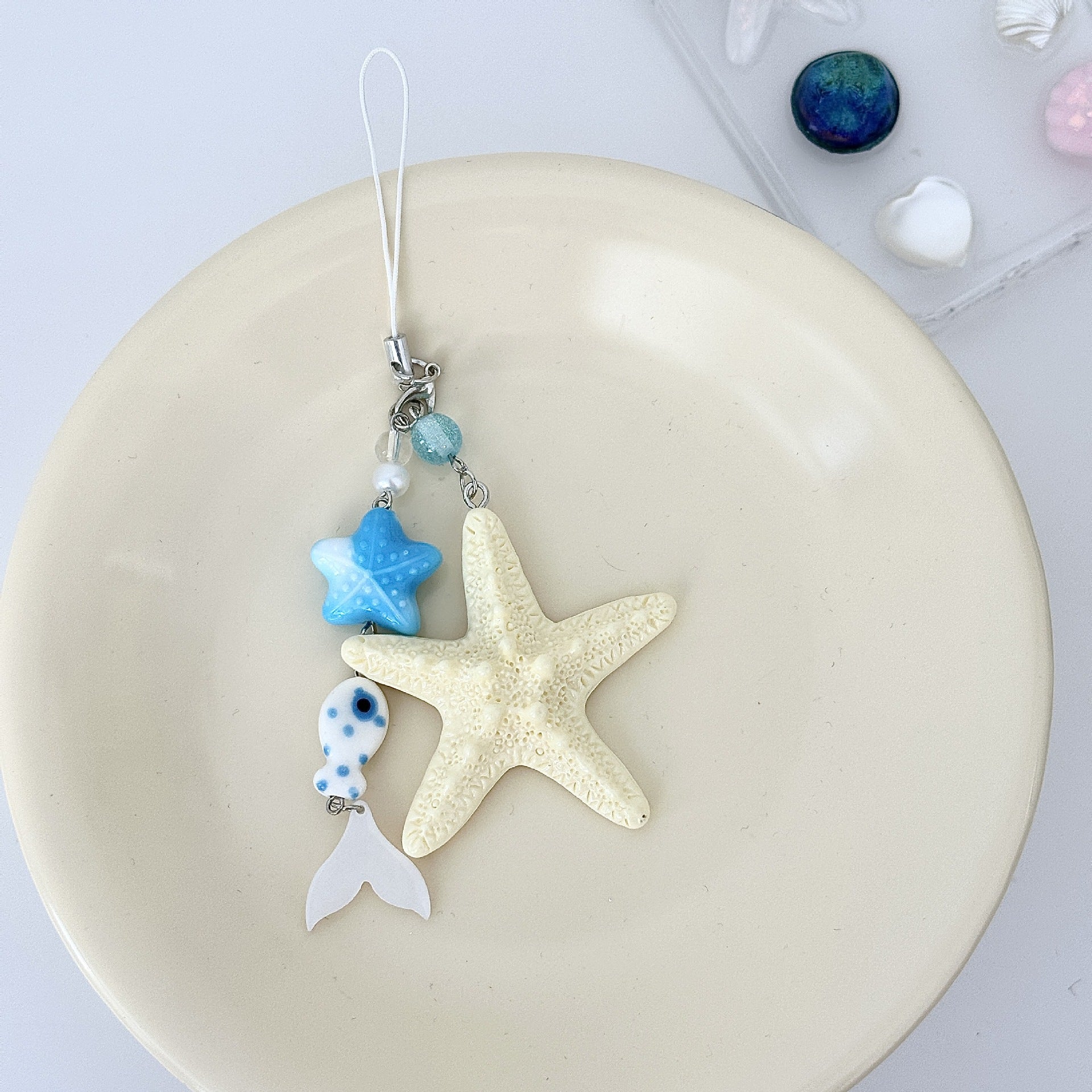 Wholesale Ocean Style Natural Shell Decorative Keychain