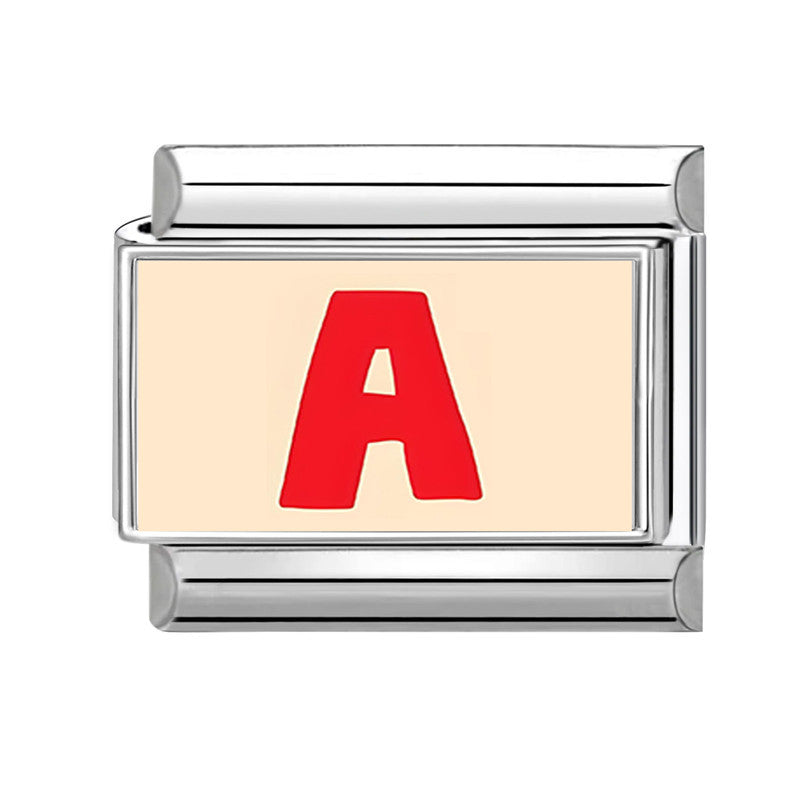 Wholesale 9mm Italian Charm Starter Bracelets DIY Letter Series Stainless Steel Composable Bracelet