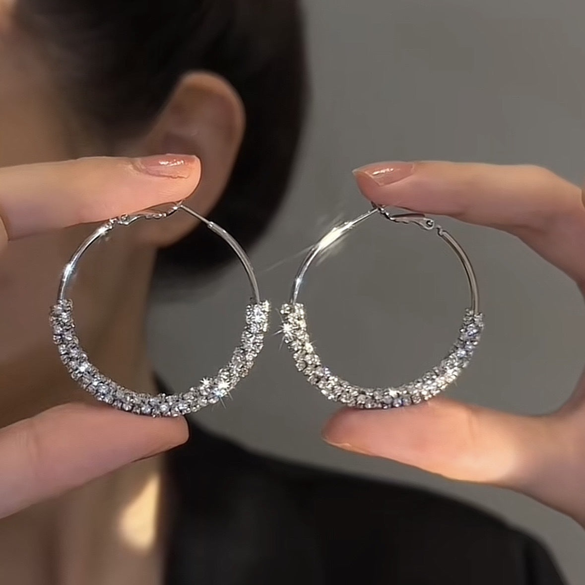 Wholesale hoop earrings fashion  big ear ring earrings circle