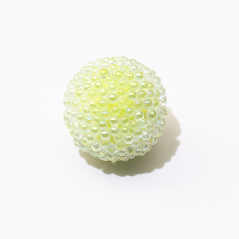 Wholesale 10PCS  Acrylic Macaron Bubble Through-hole 17mm Sugar Beads ACC-BDS-GeRui001