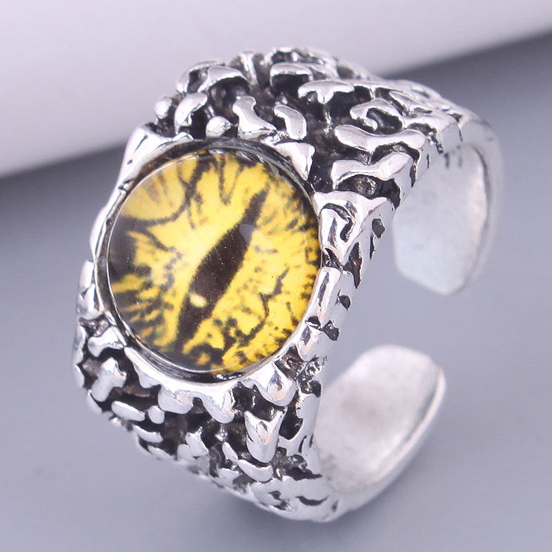 Wholesale Vintage Devil Eye Open Ring Adjustable Rings ACC-RS-Weiy001