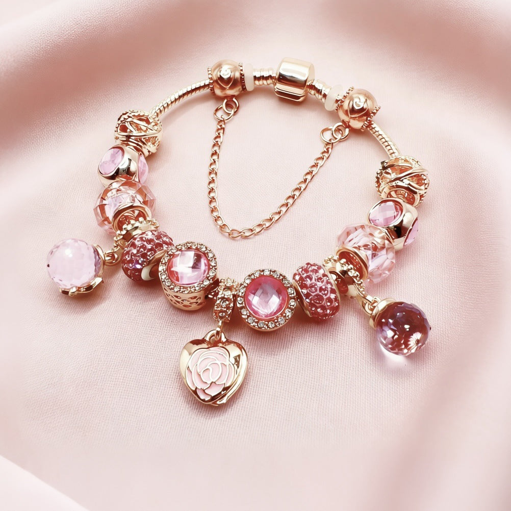 Wholesale Swan Heart Design Bracelet Gold Fashion Accessory Gift for Women