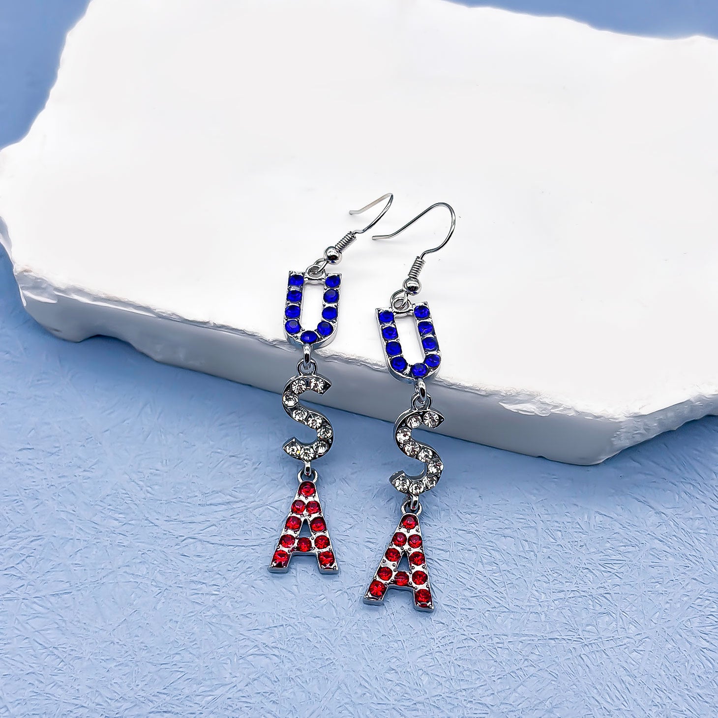 Wholesale Several Zinc Alloy Long Earrings for Independence Day