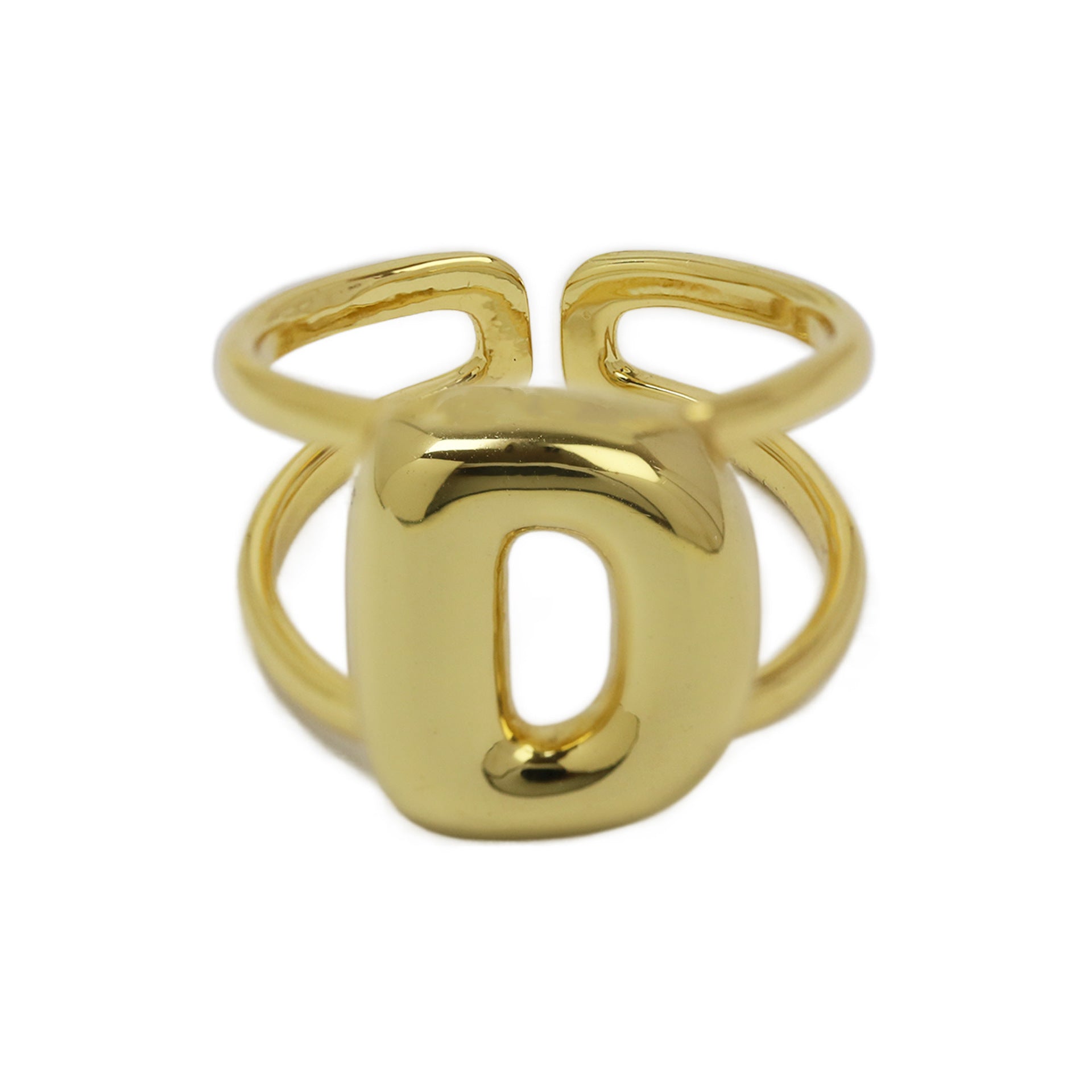 Wholesale  26 A-Z English Letter Open Luxury Women's Rings