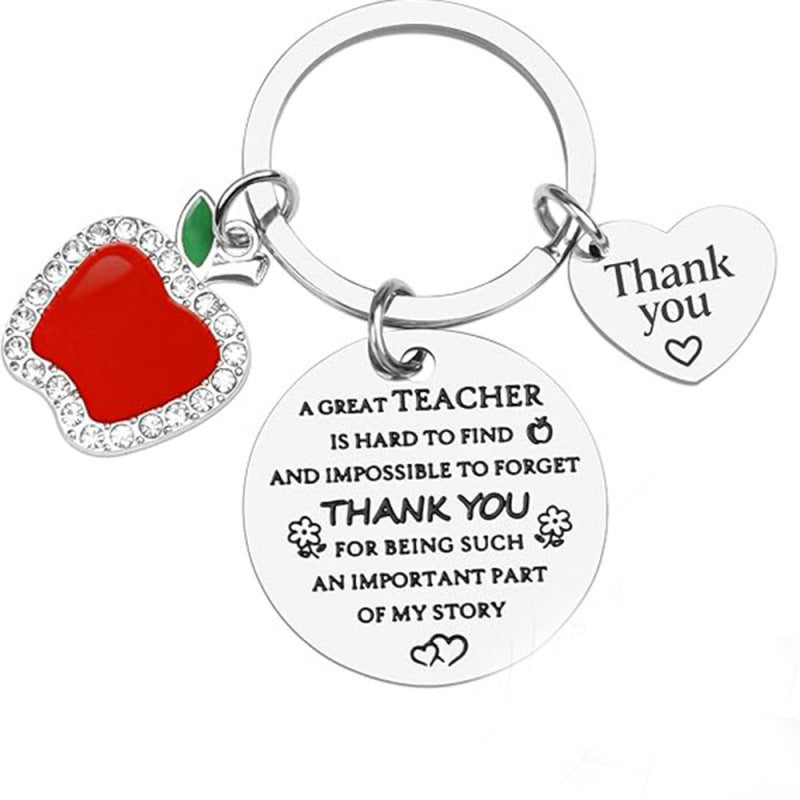 Wholesale Stainless Steel Teacher S Day Keychain A Great Teacher Is Hard To Find Trendy Gift For Teachers Car Key Accessory