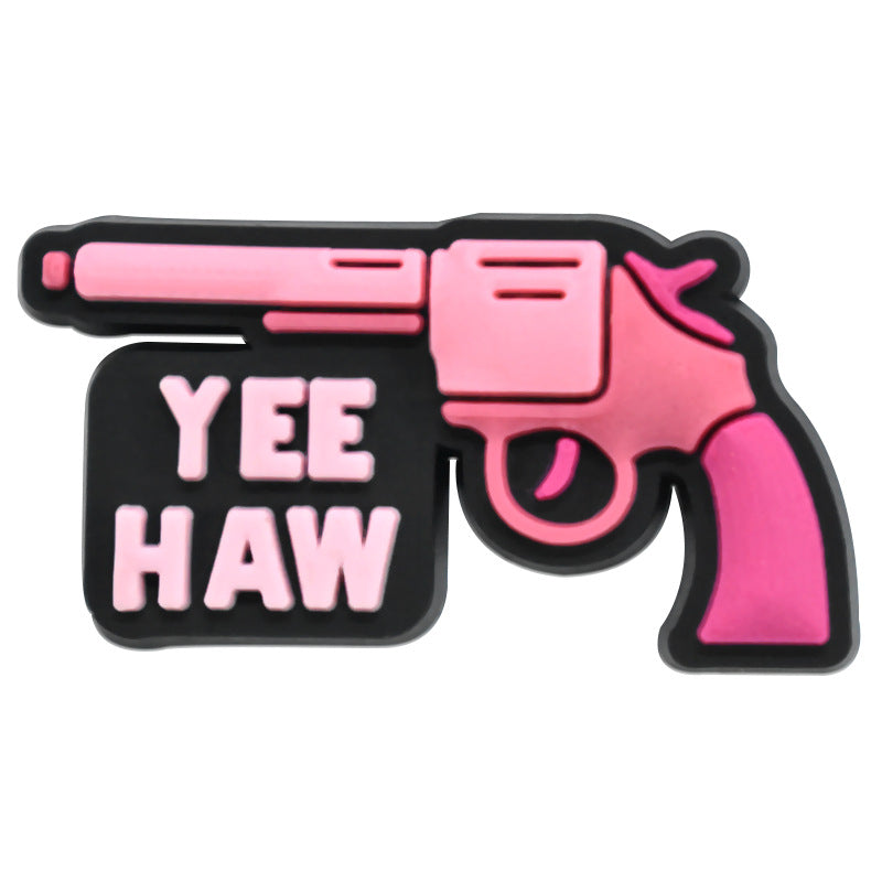 Wholesale 100pcs Random Pink Denim Shoes Accessories Shoes Charms