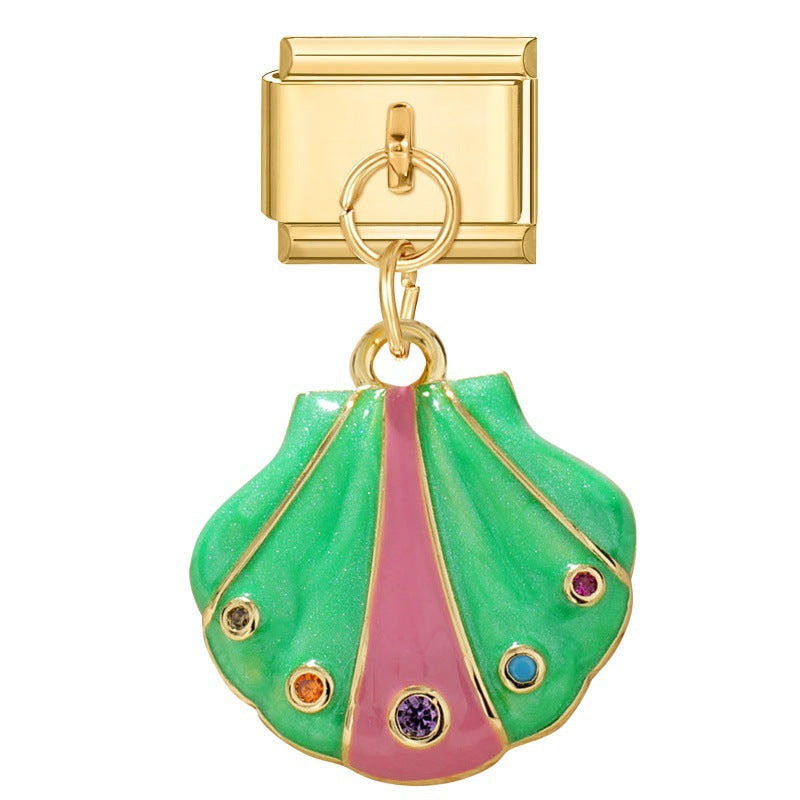 Wholesale Italian Charm Bracelet 9mm DIY Creative Retro  Stainless Steel Composable Bracelet