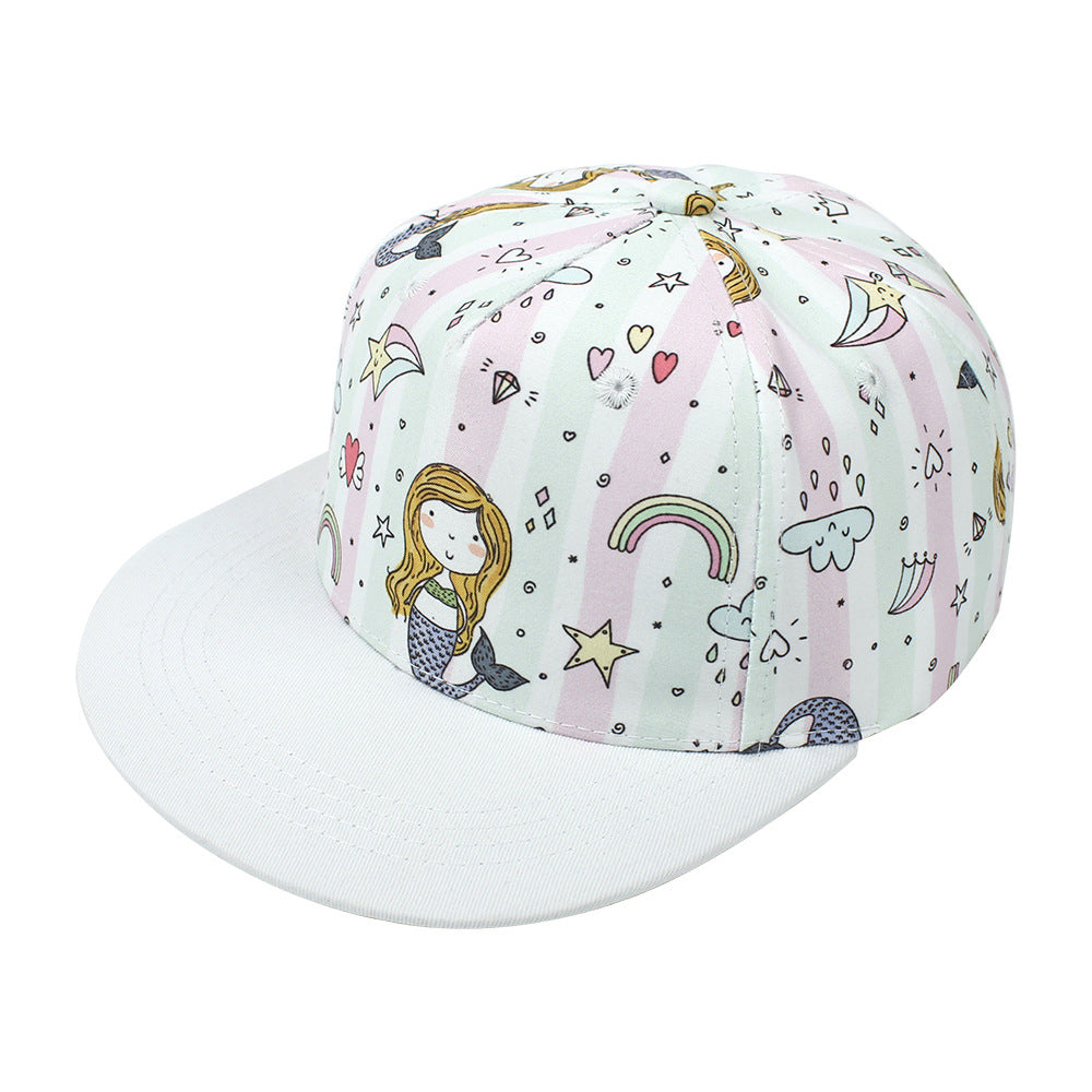 Wholesale Flat Brim Cartoon Print Children's Baseball Cap ACC-KH-Xiami001