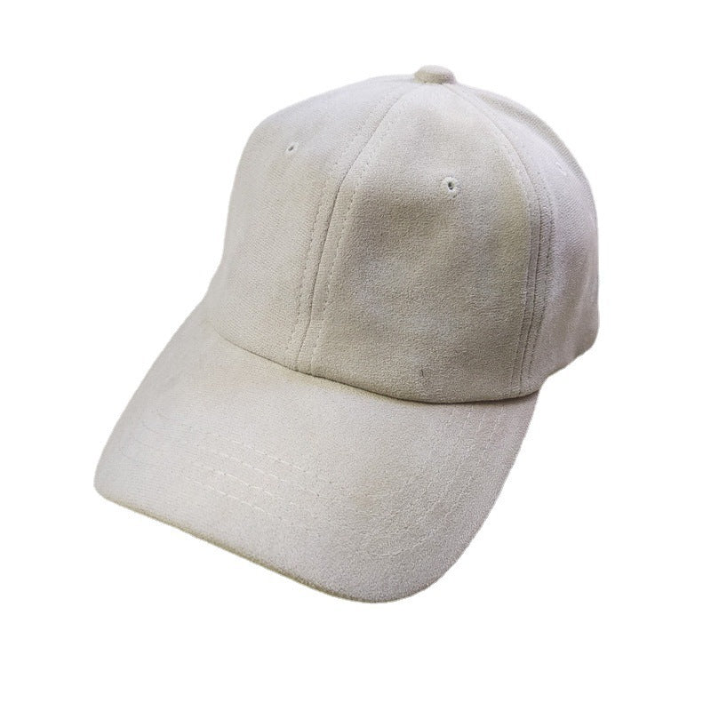 Wholesale  deerskin velvet baseball cap  retro  color outdoor travel sun hat