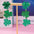 Wholesale St. Patrick's Day Green Four Leaf Clover Acrylic Earrings