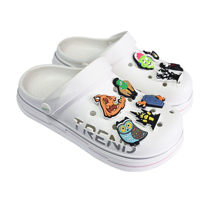 Wholesale Random 100pcs Halloween PVC Soft Rubber Shoe Buckle Decoration ACC-SC-RYY071