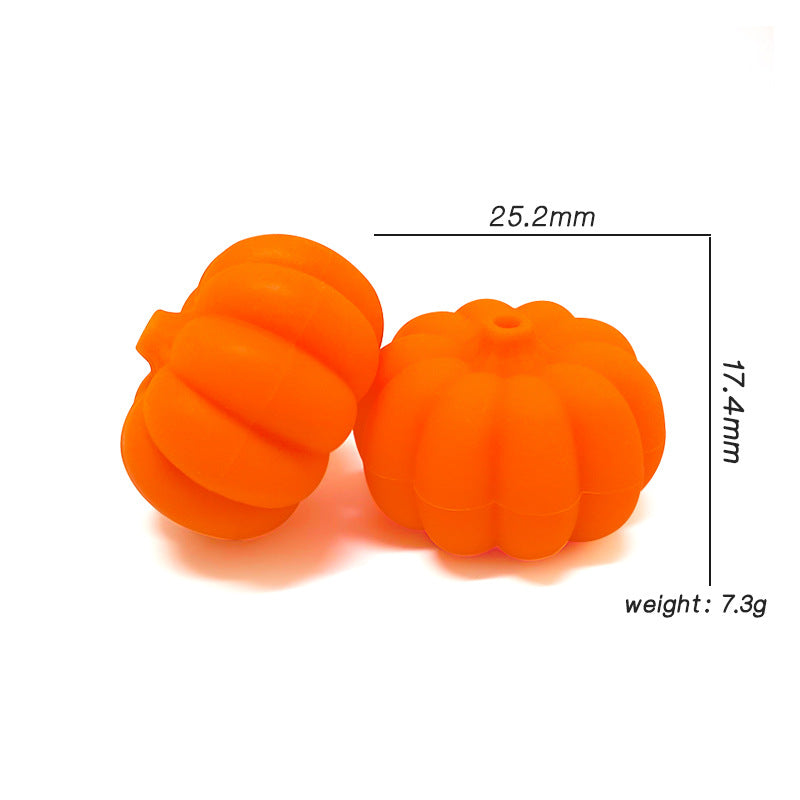 Wholesale 10pcs Halloween 3D Pumpkin Beads Fruit Ornaments Handmade DIY Accessories ACC-BDS-WDX236