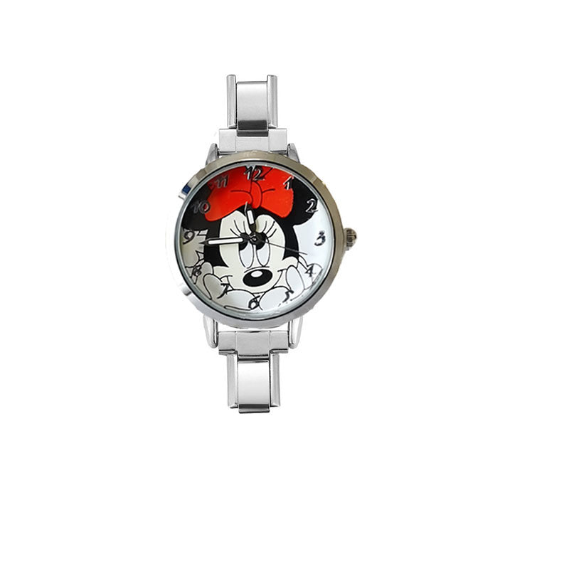 Wholesale Steel Cartoon Quartz Watch for Children,  Fashion Everyday Gift