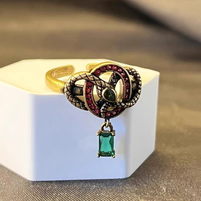 Wholesale Snake-shaped Diamond Ring