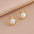 Wholesale Titanium Steel Retro Micro-inlaid  Pearl Necklace Earrings Set