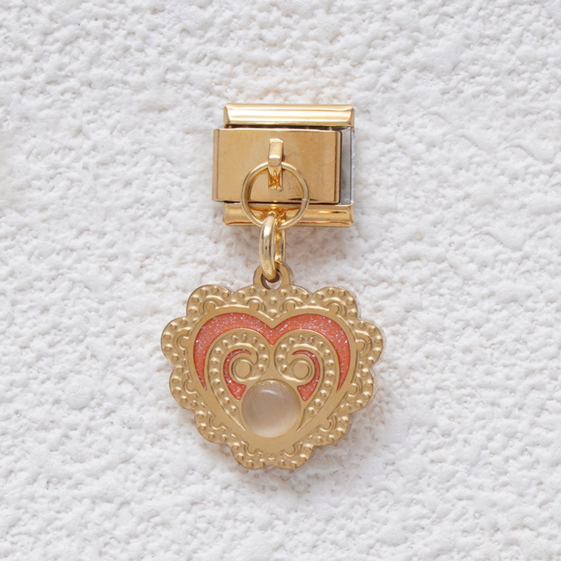 Wholesale Italian Charm Bracelet 9mm DIY Splicing Blue Eye Pendant Stainless Steel Composable Bracelet