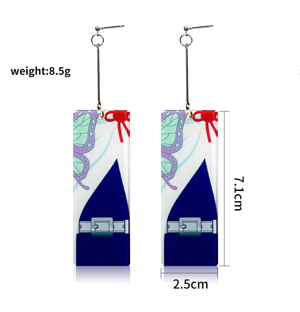 Wholesale Cartoon Anime Butterfly Acrylic Earrings ACC-ES-Jiay011