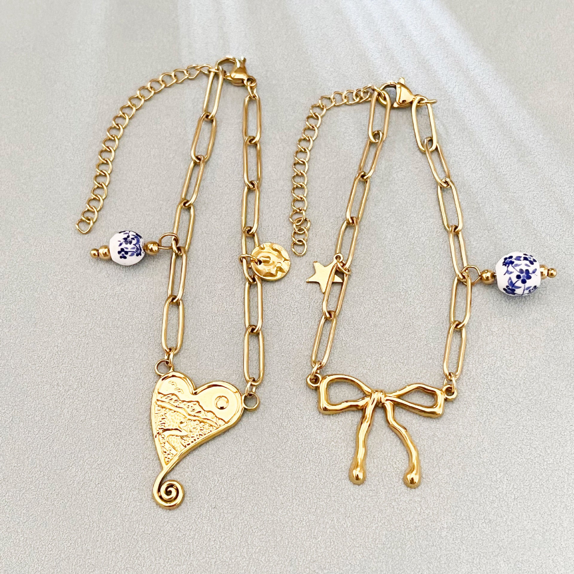 Wholesale heart bow bracelet
