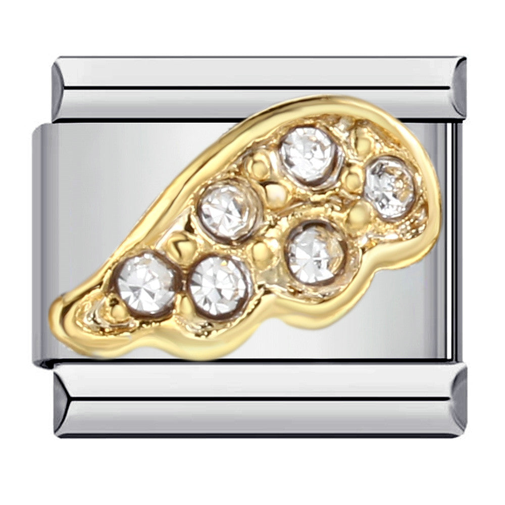 Wholesale Italian Charm Bracelet 9mm DIY Splicing Removable Micro-set Colored Diamond Stainless Steel Composable Bracelet