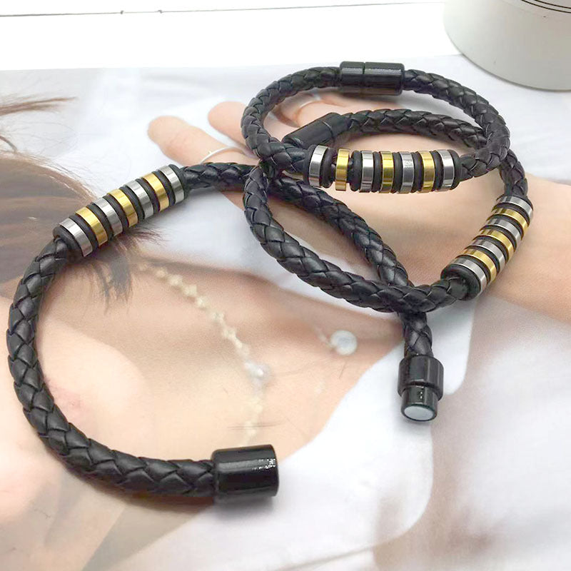 Wholesale Colorful Leather Braided Bracelets ACC-BT-Yima011